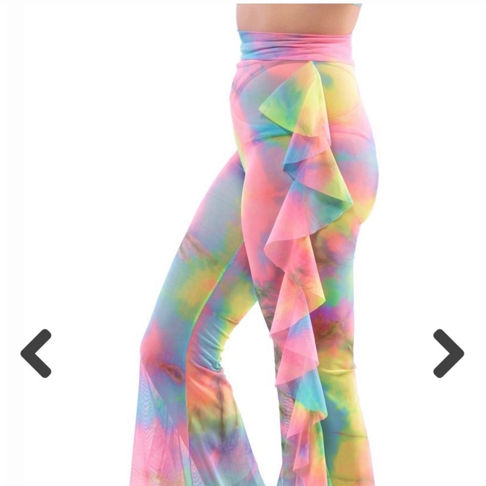 Little Black Diamond Tie Dye Mesh Illusion bells